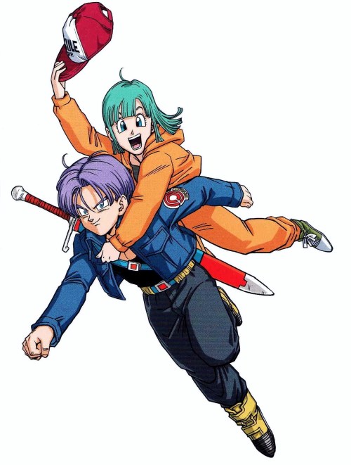 jinzuhikari:Bulma & Mirai Trunks - scan from Dragon Ball...