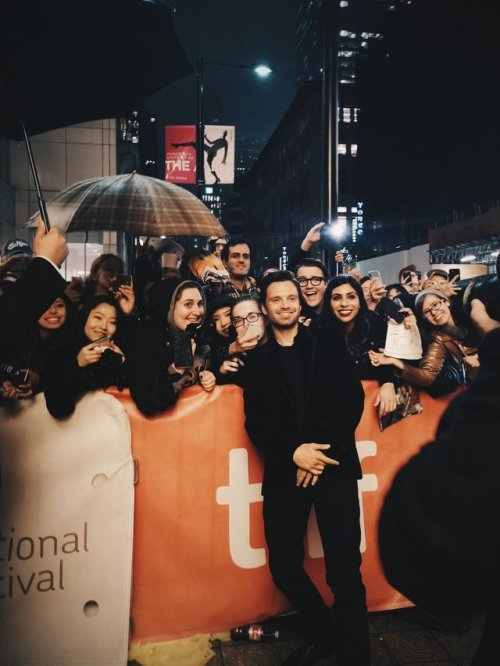 daybreak96:Seb stopping traffic to greet his fans in the rain at...