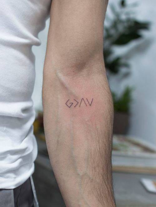 TATTOOOIE  TEMPORARY TATTOO  GOD IS GREATER THAN THE HIGHS AND THE LOWS   Shopee Philippines