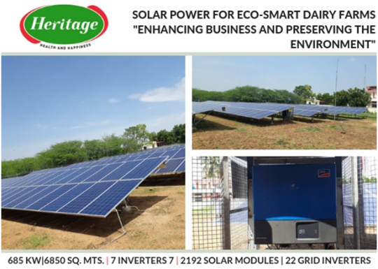 Solar Power for eco-smart dairy farms