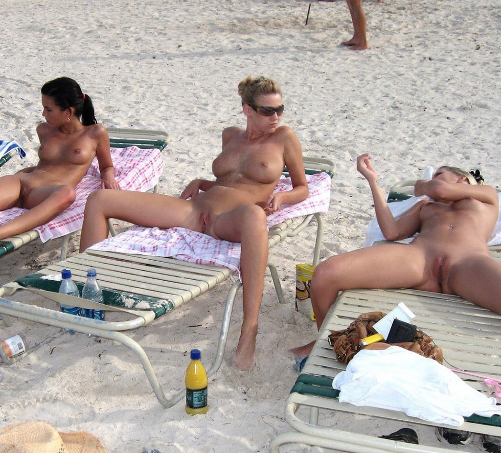 Public nudity and masturbation on the beach