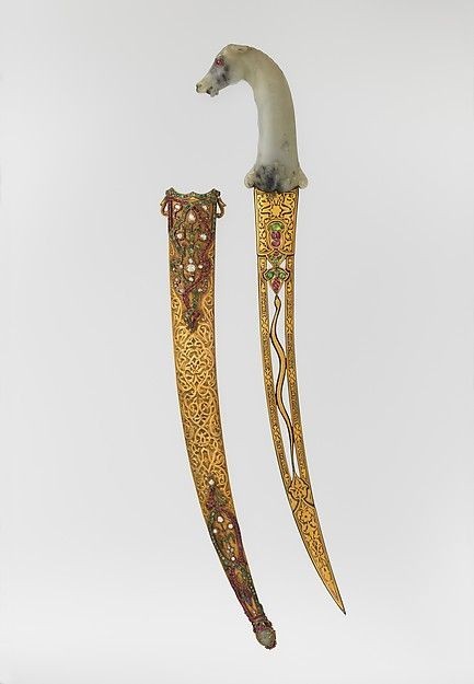 armthearmour:A remarkable dagger with a Jade hilt and...