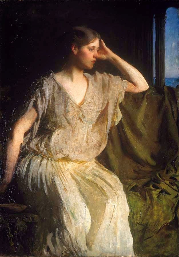 Books and Art Woman in Grecian Gown (c.1894). Abbott