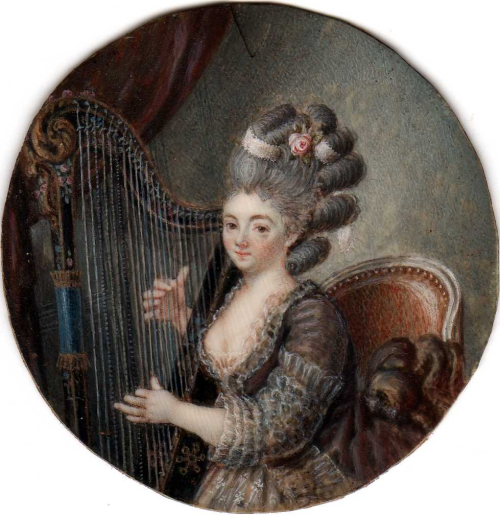 A portrait of Louise Marie Adélaïde de Bourbon by an unknown artist, 18th century.