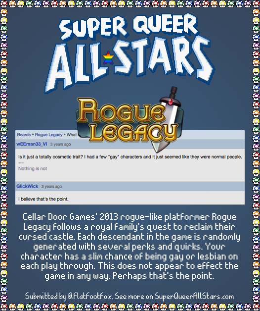 Rogue Legacy By Cellar Door Games Super Queer All Stars
