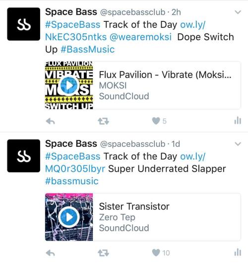 Follow #SpaceBass on Twitter for daily new #BassMusic from your...