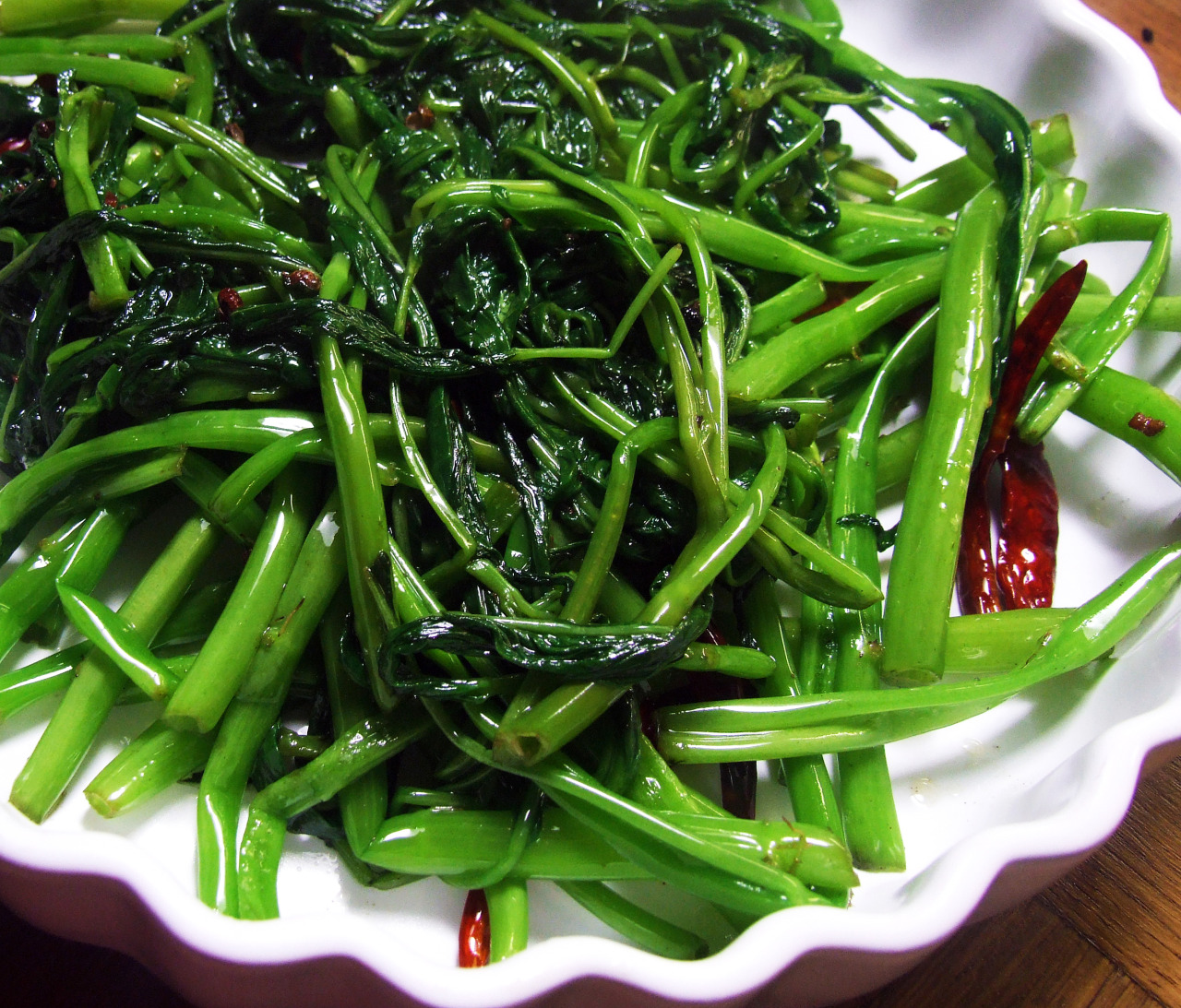 Menupedia Menu 2 Chinese Veg Ong Choy 蕹菜 Chinese Water