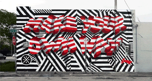 INSA takes street art to the next level with his mind bending GIF-ITI