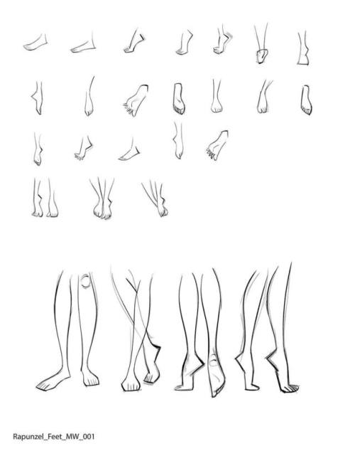 pupshroom:Drawing guidelines for Rapunzel and Eugene’s hands...