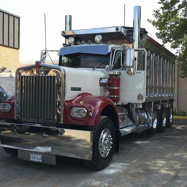 Semitrckn — Kenworth custom W900A tri axle dump