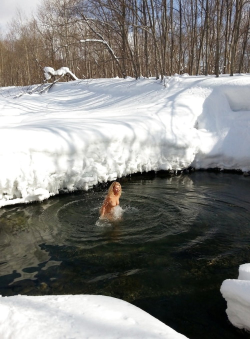 Naked at the river