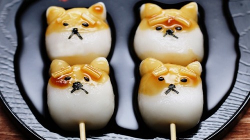 atmeal012:みたら柴（Mitara-shiba）Shiba inu Mitarashi dumpling