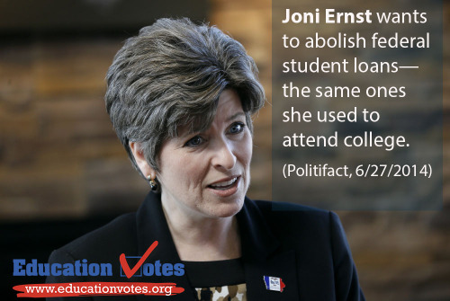 edvotes:Joni Ernst wants Iowans to elect her to Congress so...