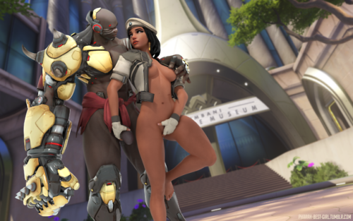 pharah-best-girl:Pharah wants a piece of Doomfist!Pharah 2.0...