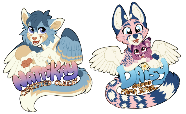 So Natti’s was the first “certified” badge I ever drew (naturally, given that she’s my own character lol), which was about two...