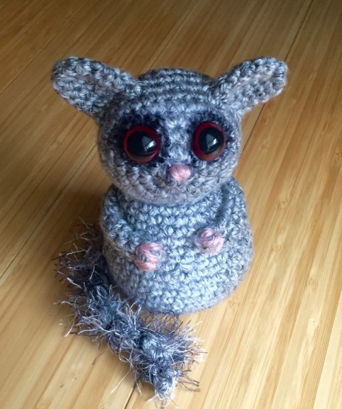 tamigurumi:Amigurumi Bushbaby designed and crocheted by me :)