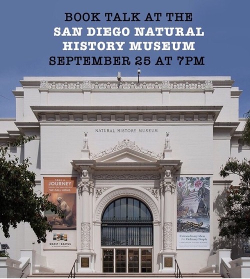 I hope to see you all tomorrow (Tuesday) night at @sdnhm! I am...