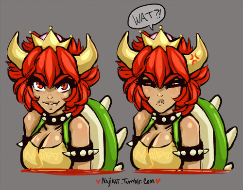 najikat:I… gave in. Take my version of Bowsette. ♥