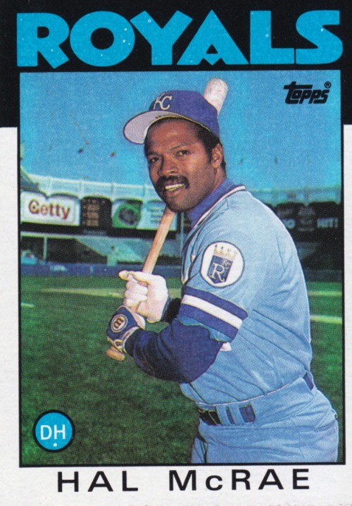 newdesultorybaseball:Random Baseball Card #4267: Hal McRae,...