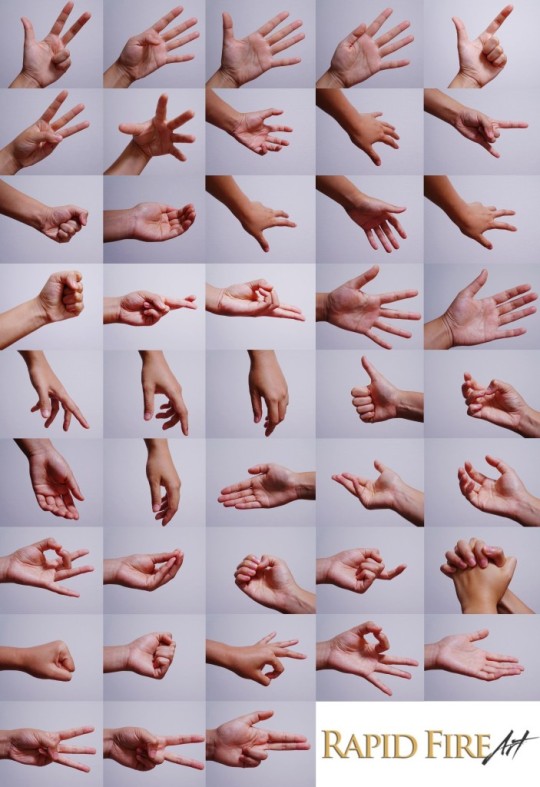Hands Row 1 & 2 Row 3 Row 4 Row 5 & 6 Row 7