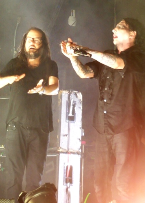 I got to be front row for Jonathan Davis and Marilyn Manson,...