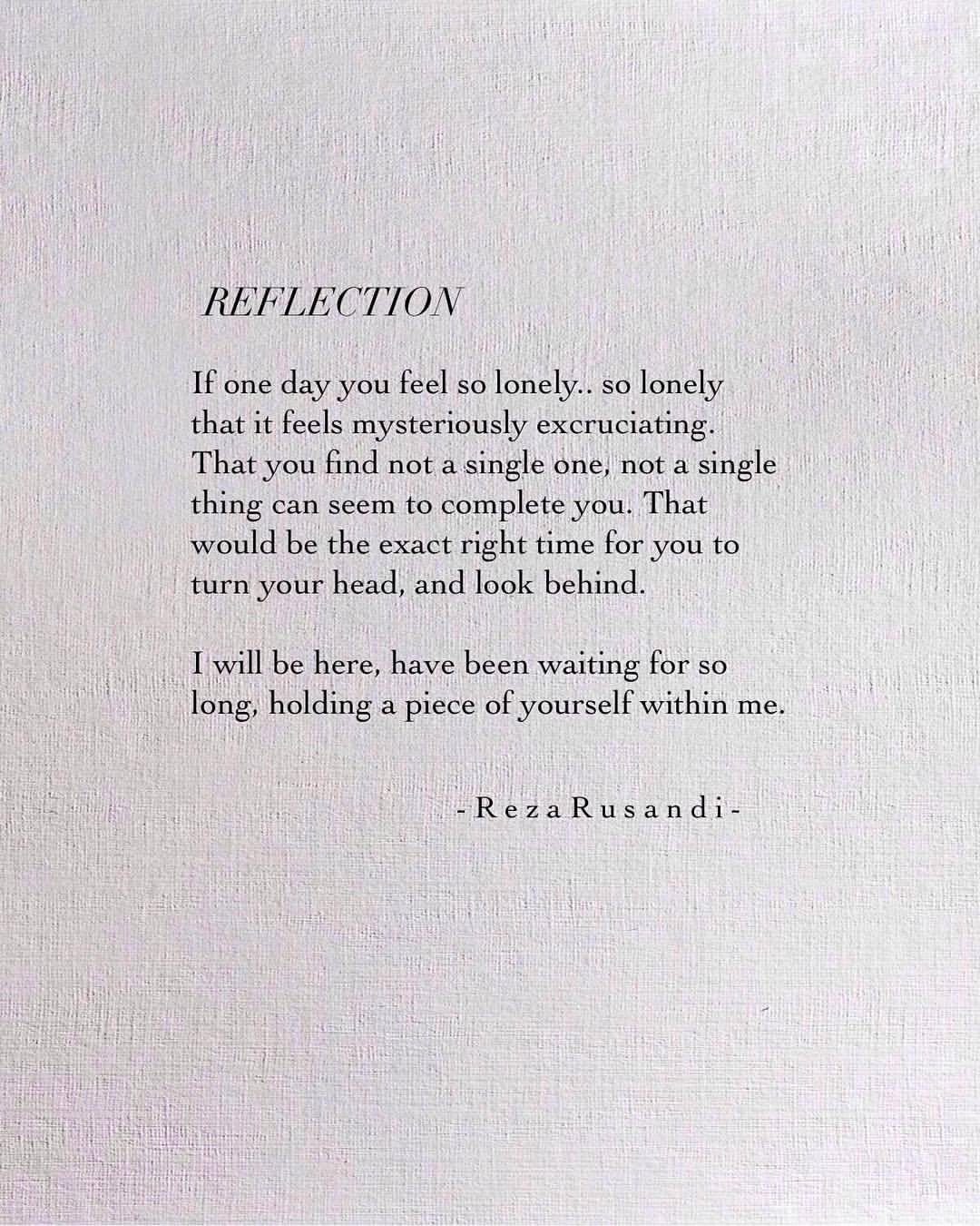 reflective poetry