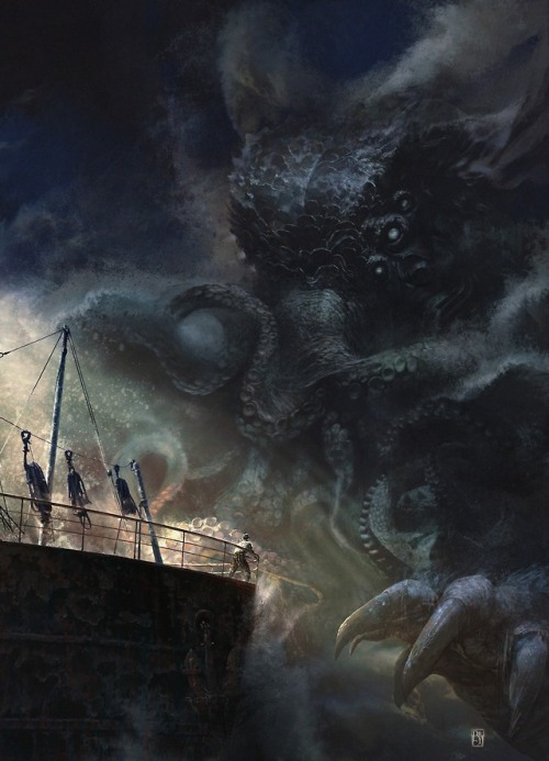 morbidfantasy21:Cthulhu by AntonioDe Luca Concept art for a...