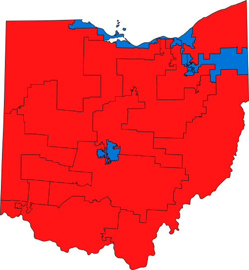 Ohio’s House of Representative districts by what... Maps on the Web