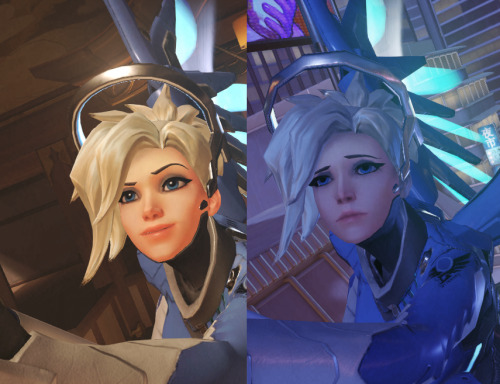 cutespacedragon:Level 1 Mercy player vs Level 101 Mercy player