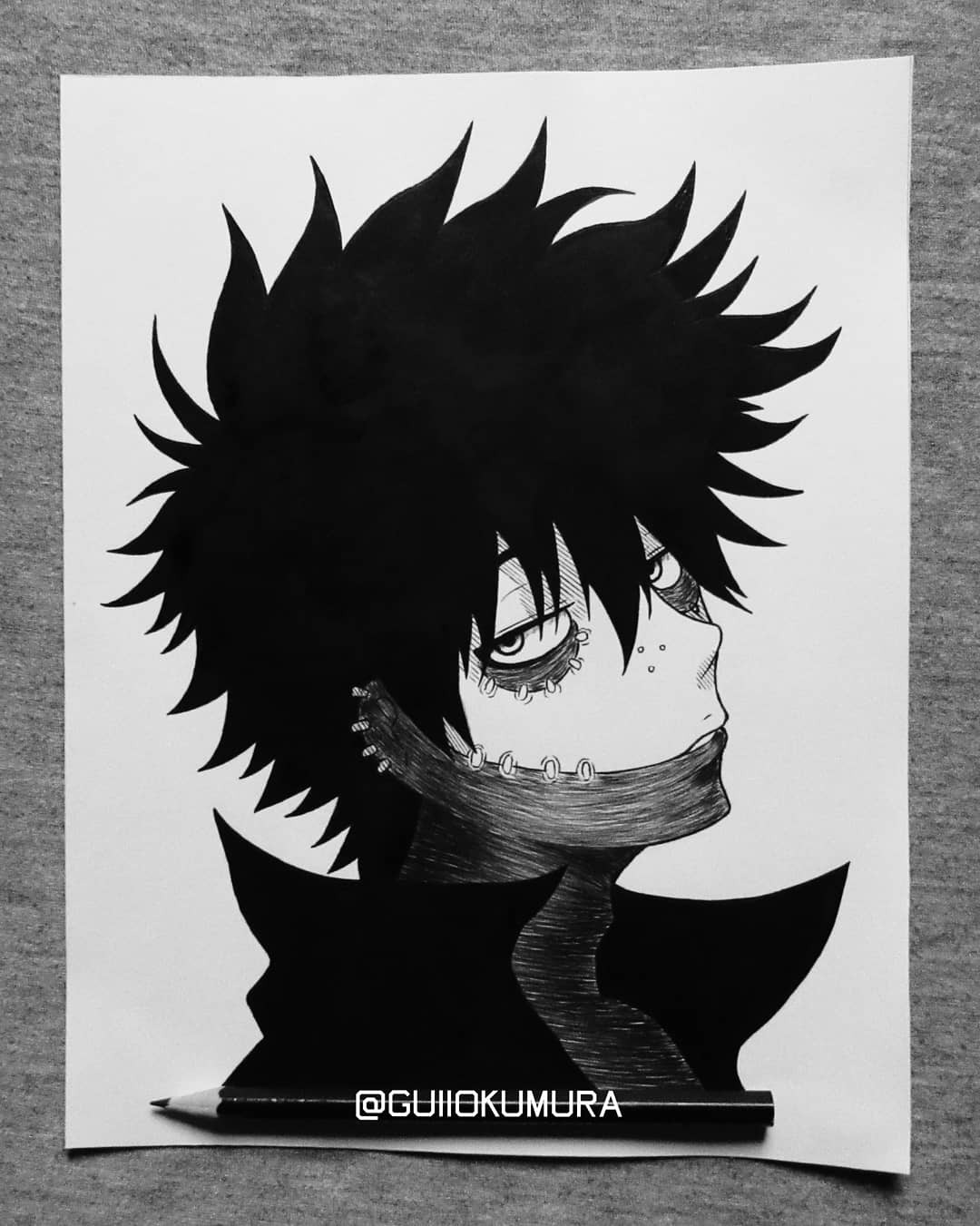 Gui Okumura Drawing Of Today Dabi My Hero Academia