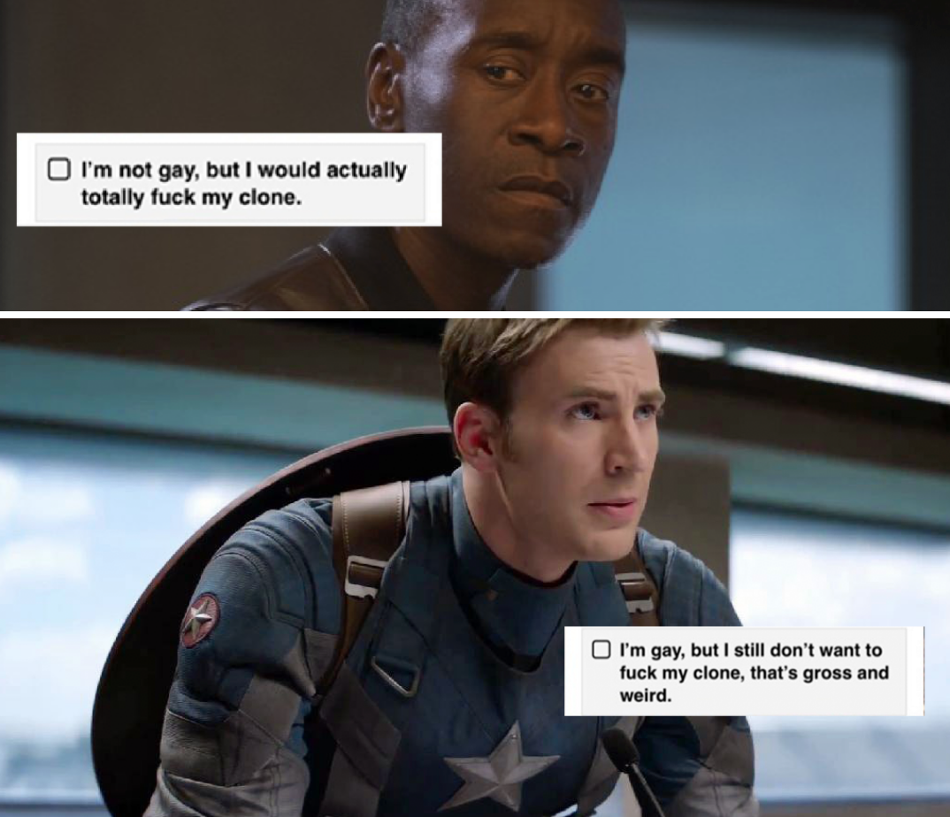 sapphicsteverogers: …Would the Avengers fuck... - Billionaire Based