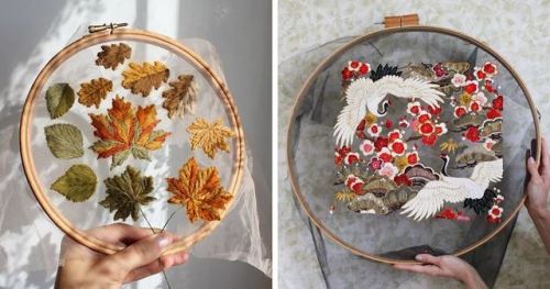 lesstalkmoreillustration:Krista Decor(via Embroidery Artist...