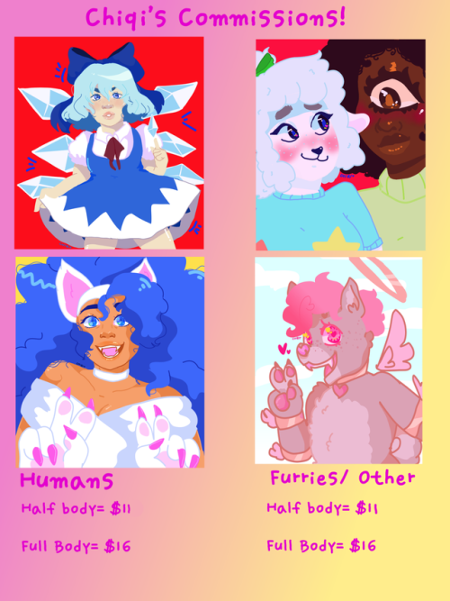 chiquitosilver:hey guys !! my commissions are OPEN !!i tried...