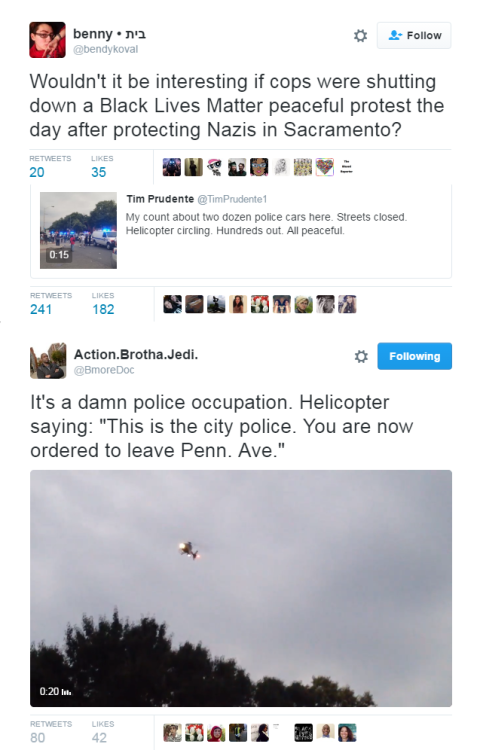 ultra13:lagonegirl:You gonna #FreddieGray us?Heavy police...