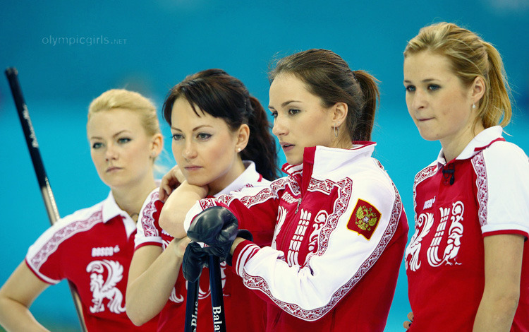 Russia Team Curling Hottest Olympic Girls.