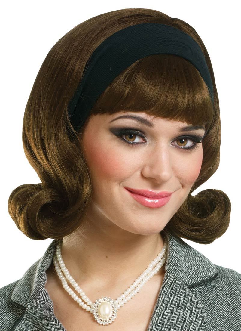 Deluxe Brown 1950s Flip Wig - Costume Wigs | Vintage hairstyles, Hair ...