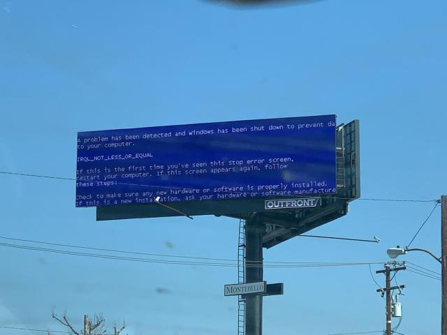 Billboard off of Highway 5 | PBSOD