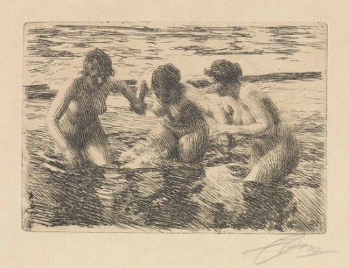 artist-zorn:Against The Current, Anders ZornMedium:...