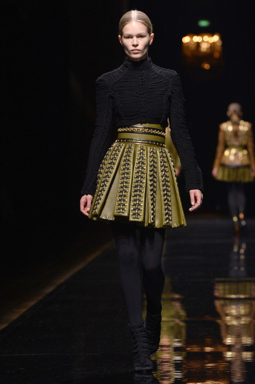 lelaid:Anna Ewers at Balmain F/W 2014