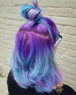 Blue Purple Ombre Short