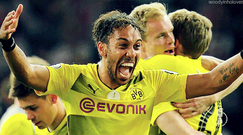 pierre emerick aubameyang roman bürki borussia dortmund dfb pokal finale pokalsieger 2017 my gifs