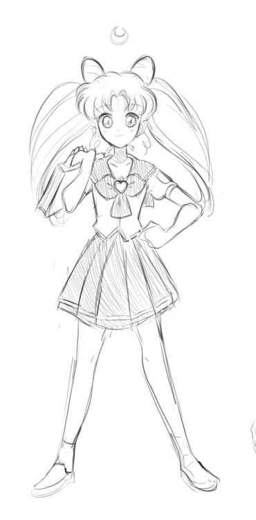 sailor moon sailor chibimoon chibiusa fan art