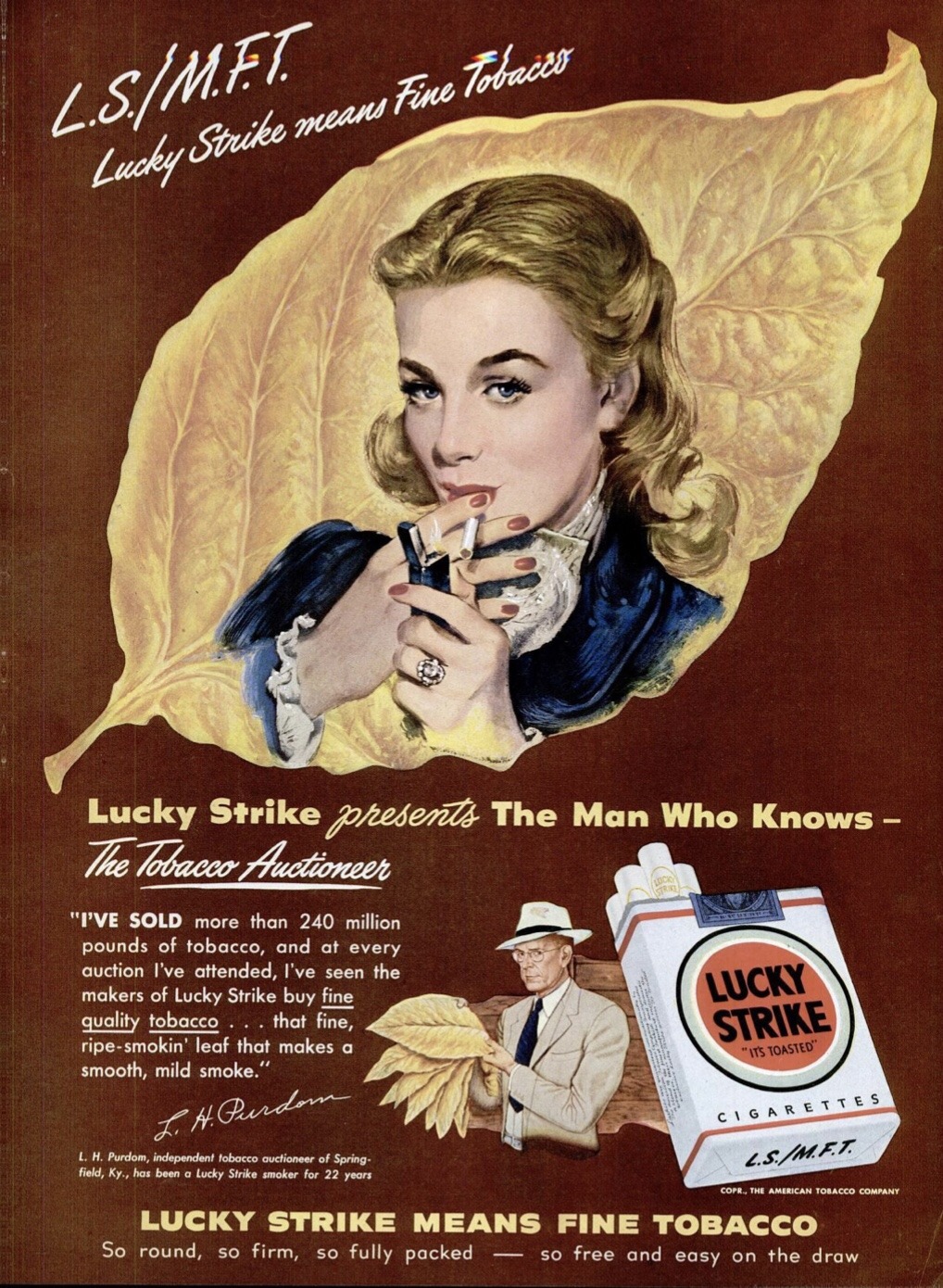 Vintage Ads — 1948 Lucky Strike cigarette advertising