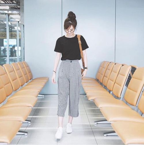 kfashion korean fashion korean outfit ulzzang casual black white mine