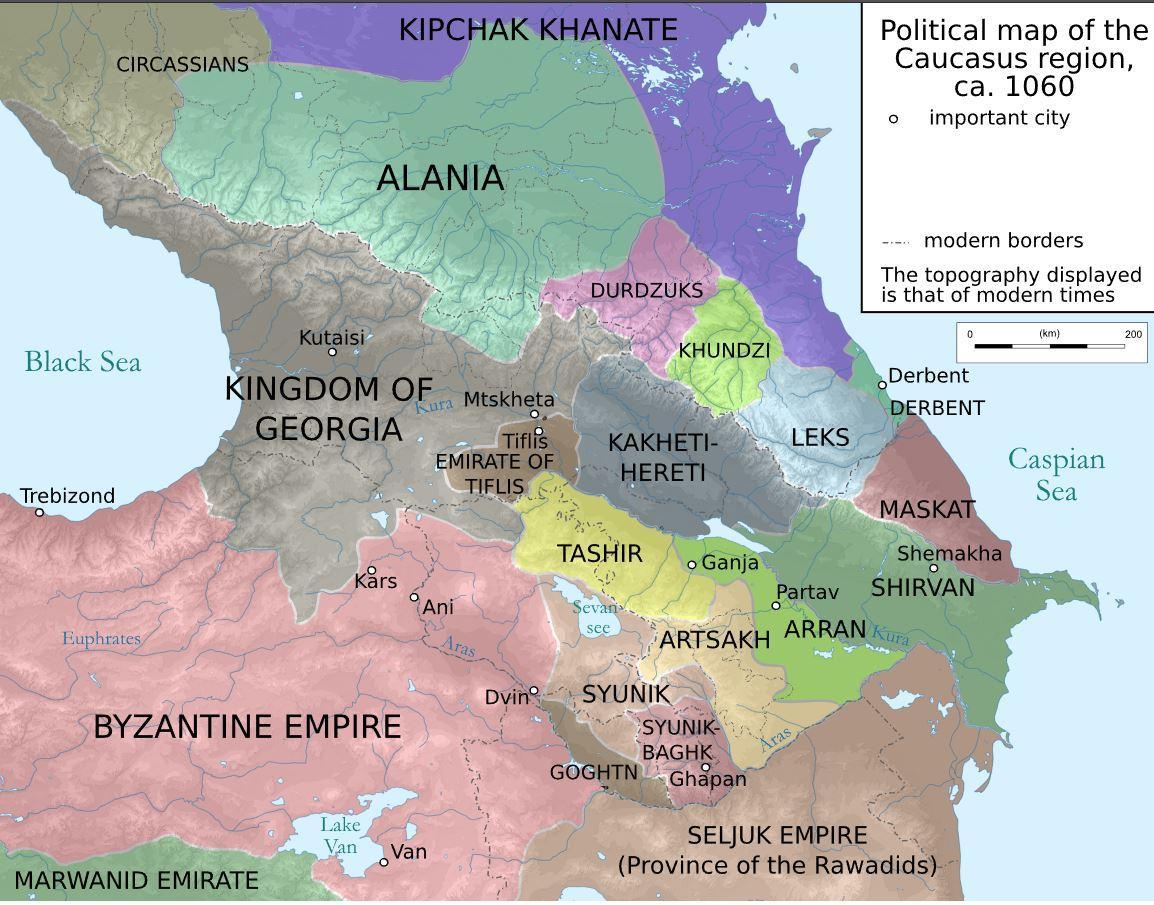 Senza titolo — mapsontheweb: Political map of the Caucasus region...