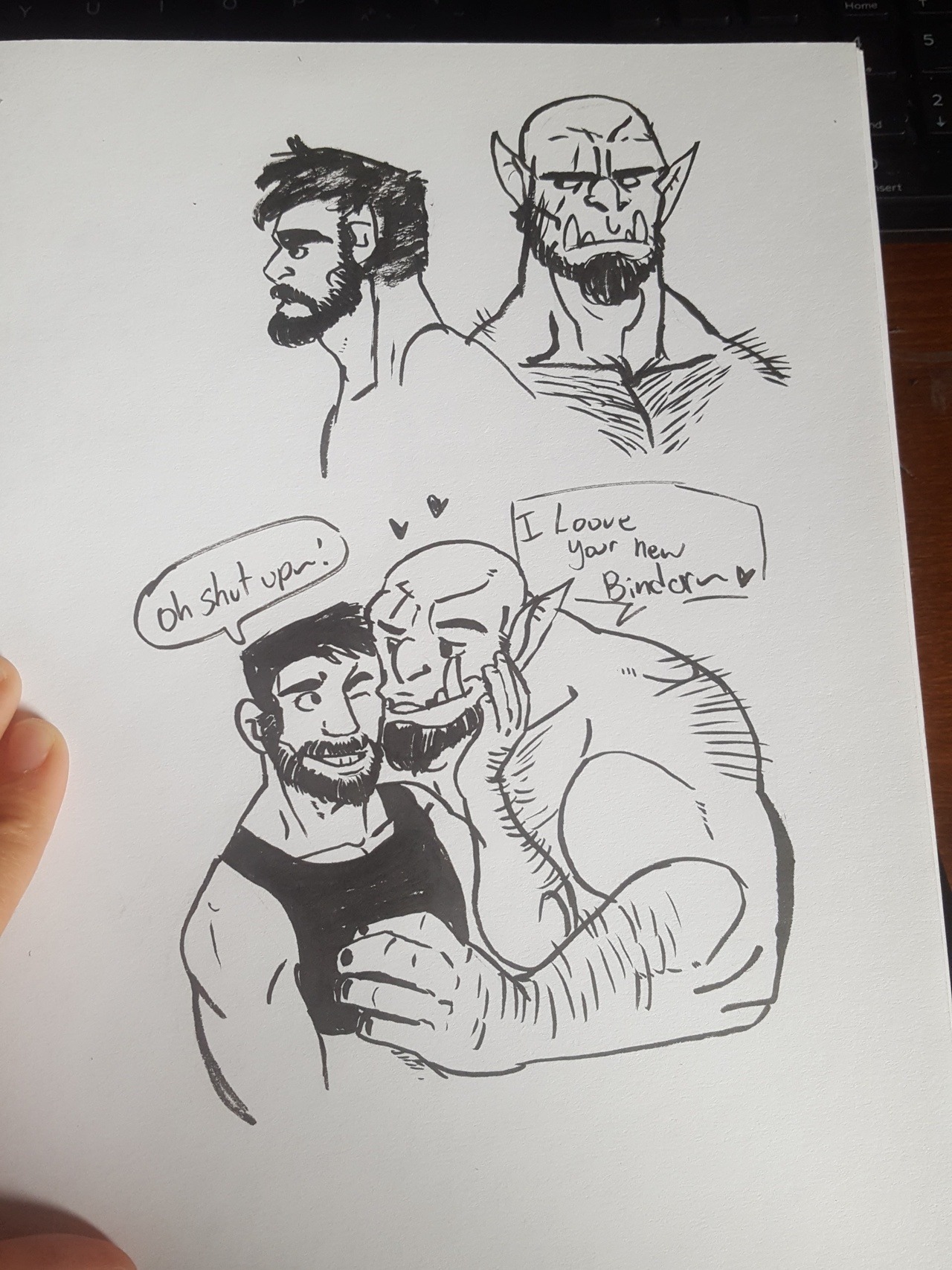 Just Keep Drawing Wanting To Doodle Transfellow And His Orc