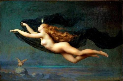 aphroditepandemos:Auguste Raynaud ~  La Nuit ~ Goddess of the...