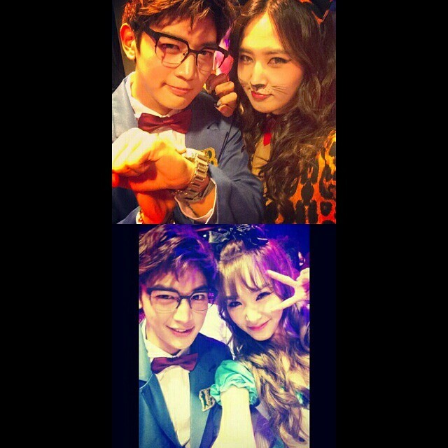Image result for smtown halloween party minho and yuri