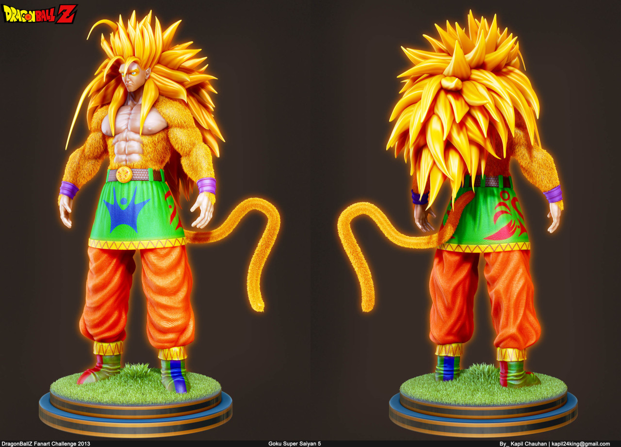 Art Level Over 9000 Goku Ssj5 Dragon Ball Z Fan Art