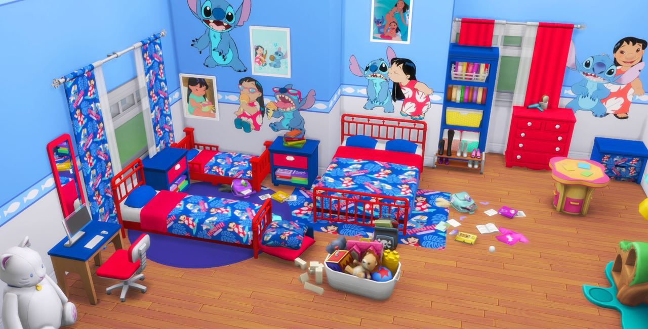 I Create Bedroom Sets For The Sims 4 Lilo And Stitch